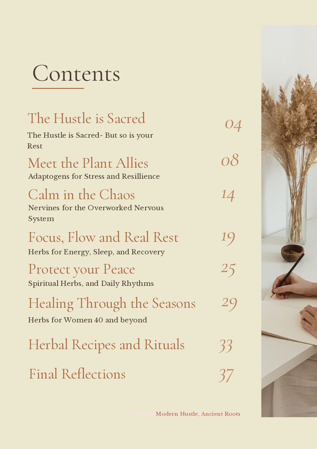 Modern Hustle, Ancient Roots content page